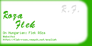 roza flek business card